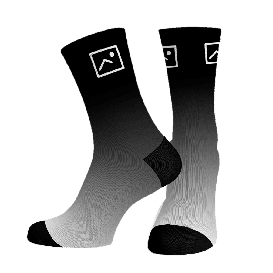 Corporate Gradient Reverse custom logo socks