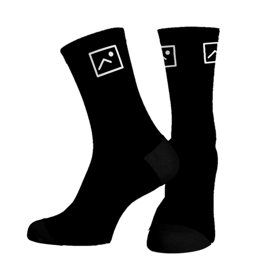 Corporate Logo Back custom logo socks