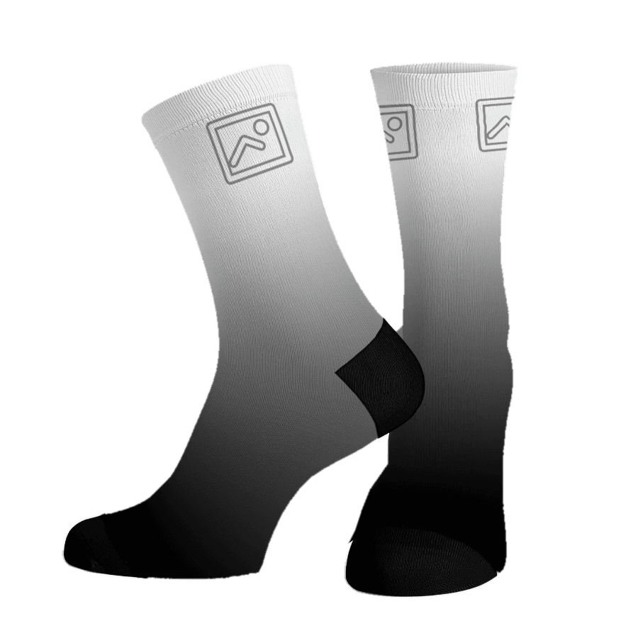 Corporate Gradient custom logo socks