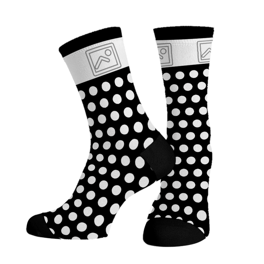Corporate Dots Reverse custom logo socks