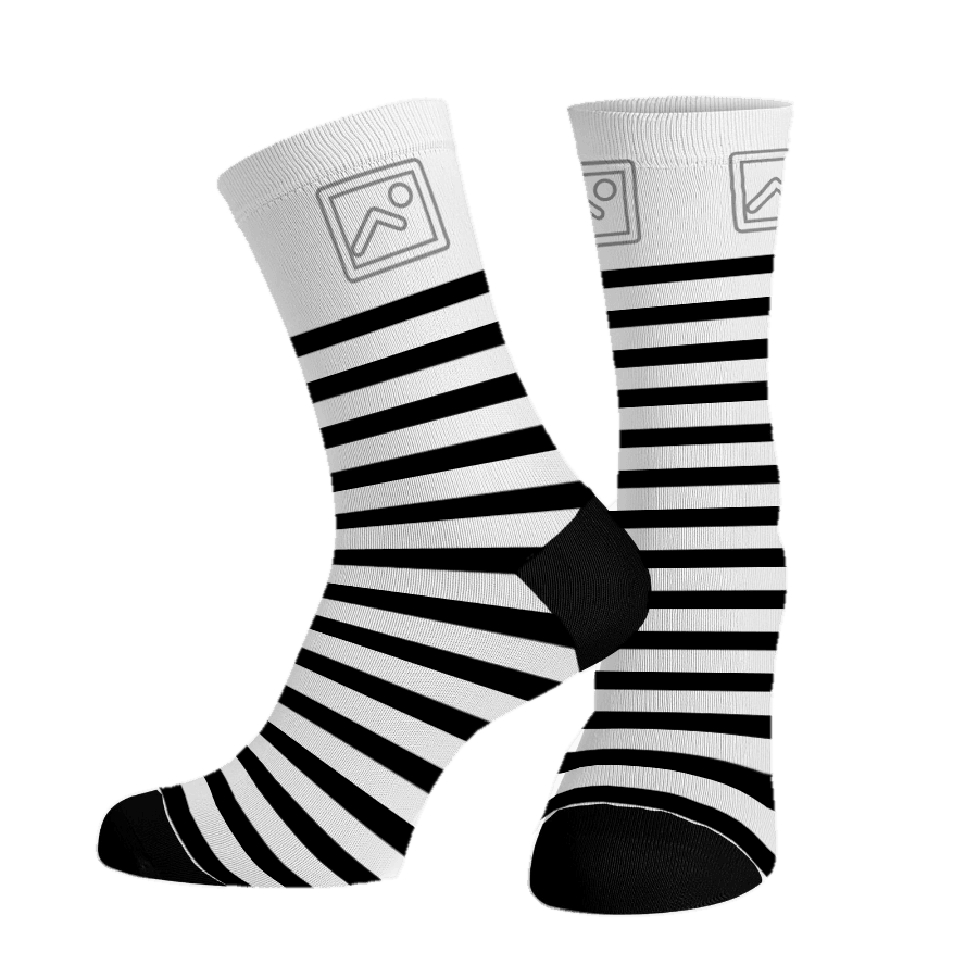 Corporate Stripes custom logo socks