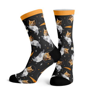 Major Tom Cat Socks