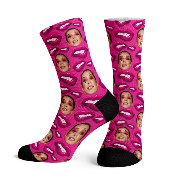 Lips Emoji Socks
